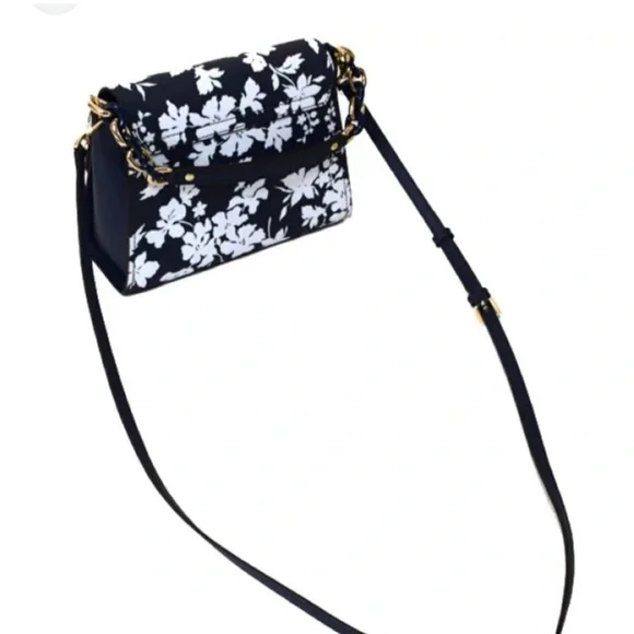 Michael Kors 35H8GO5S1R Sofia Small EW Satchel In Navy/White - Picture 7 of 8